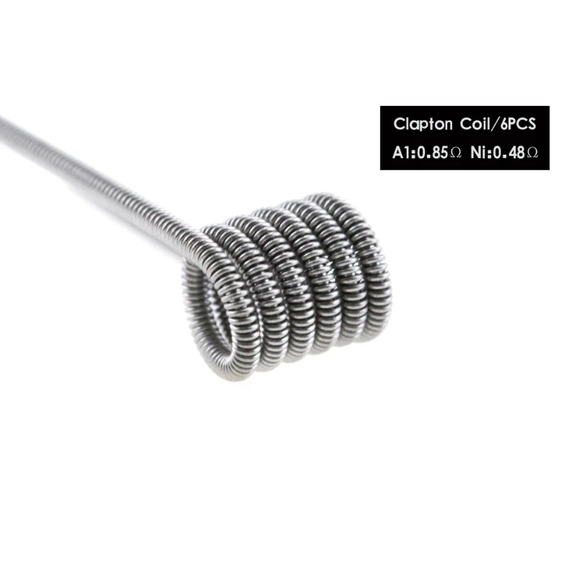 48 piezas/set 8 en 1 Bobina Pr - Clapton Wire Pre Built reseña y precio
