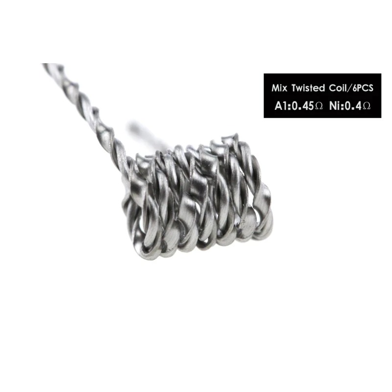 48 piezas/set 8 en 1 Bobina Pr - Clapton Wire Pre Built reseña y precio