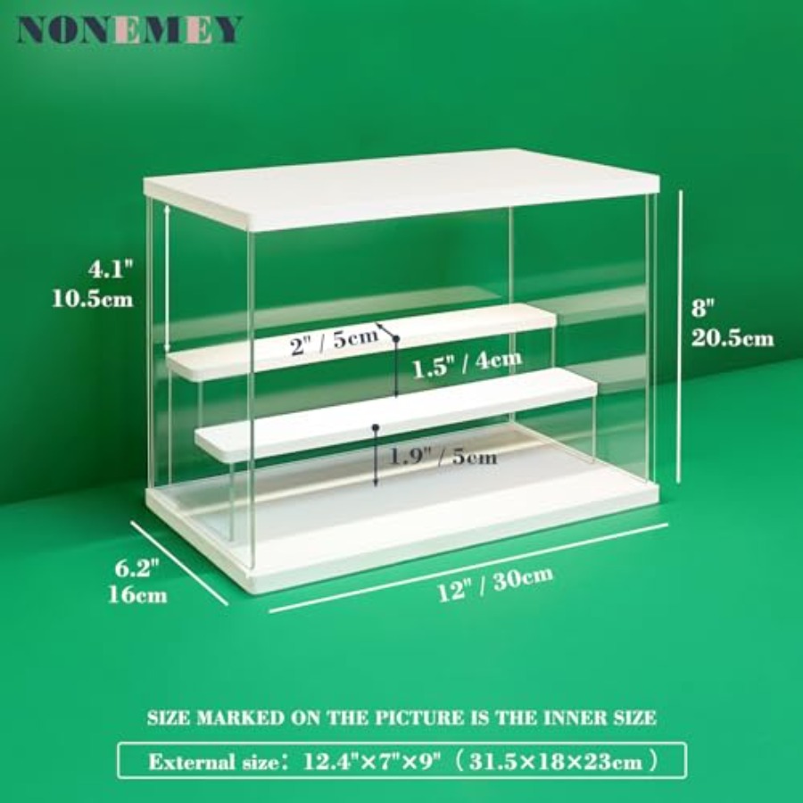 Vitrina de Acrílico Transparen - Battery Case Storage reseña y precio